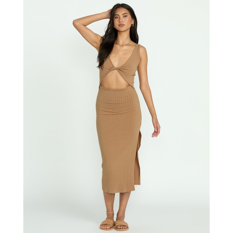Billabong Take A Look Dress-Rose Brown