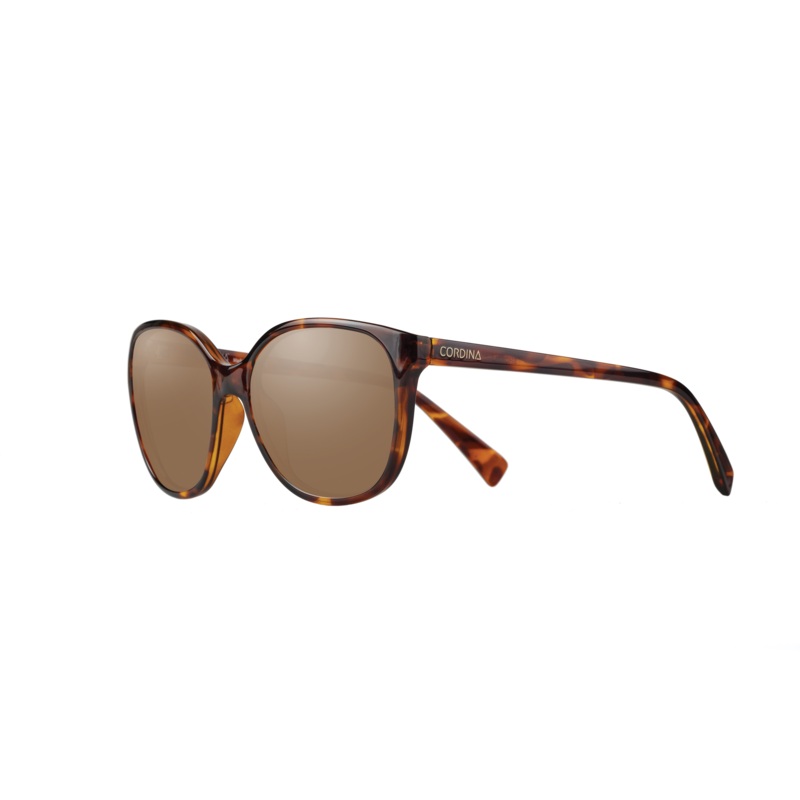 Cordina Shoreline Sunglasses-Shiny Tort/Bronze Mirror Polar