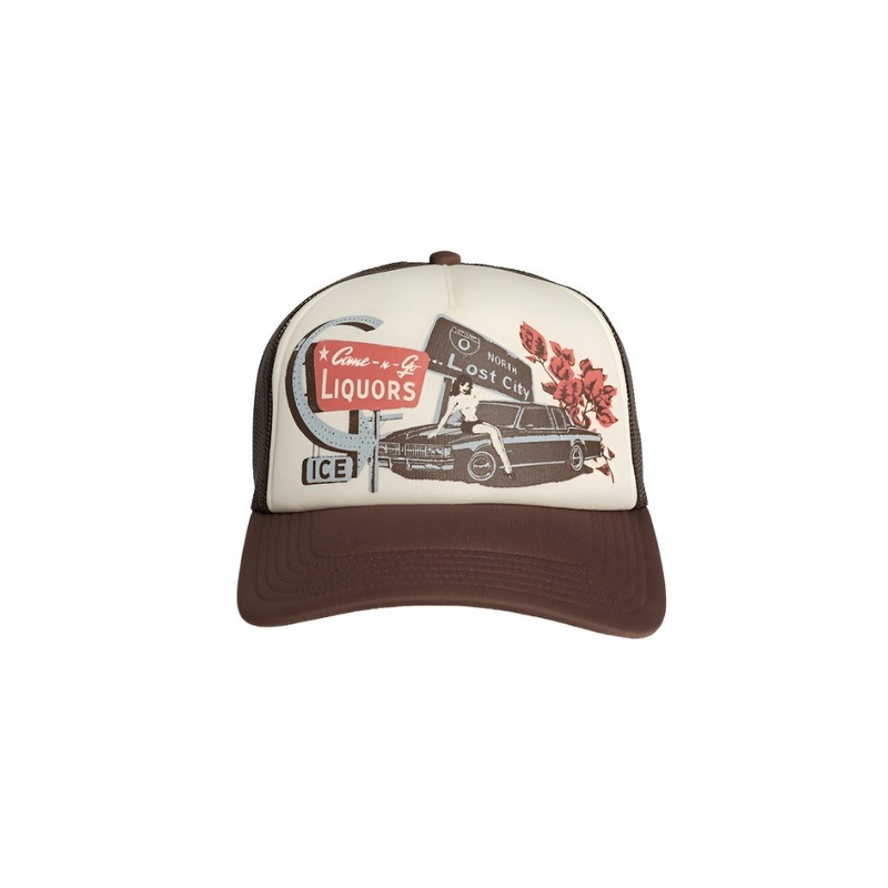 Lost Lost City Trucker Hat-Brown