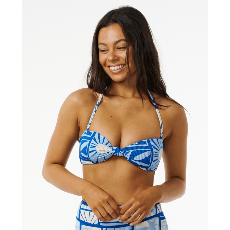 Rip Curl Santorini Sun Bandeau Top-Blue