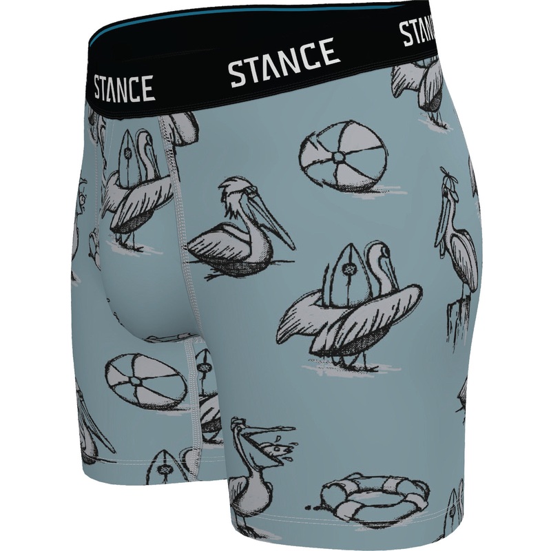 Stance Happy Pelican Boxer Brief Boxers-Slate