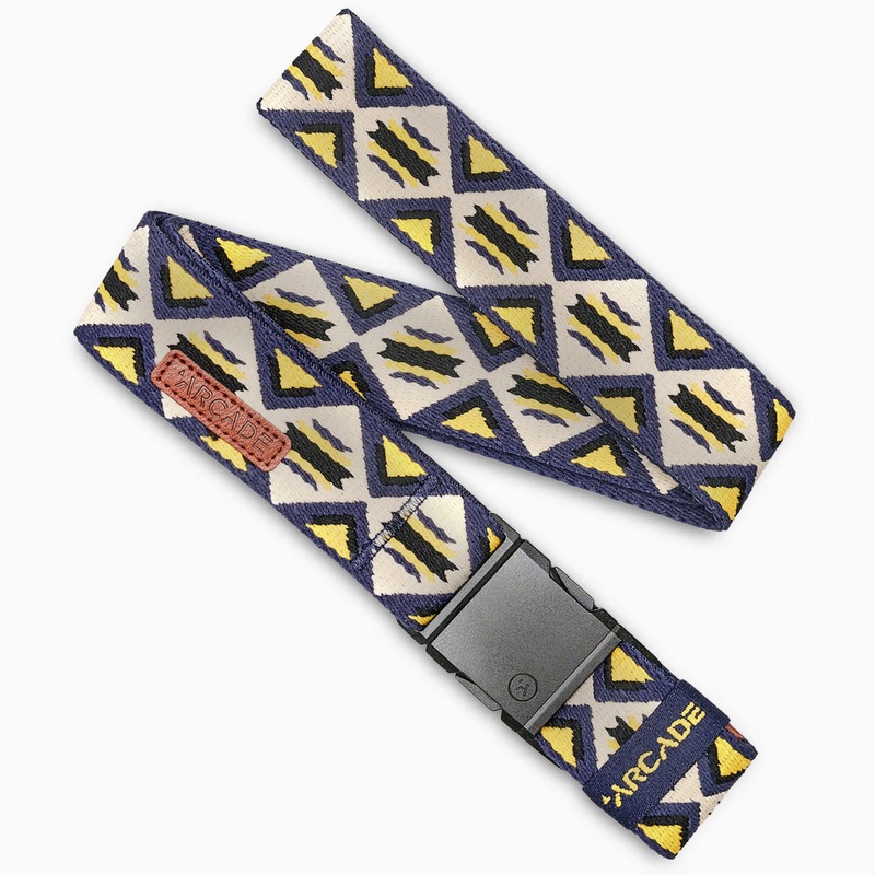 Arcade Creosote Slim Belt-Navy/Alert