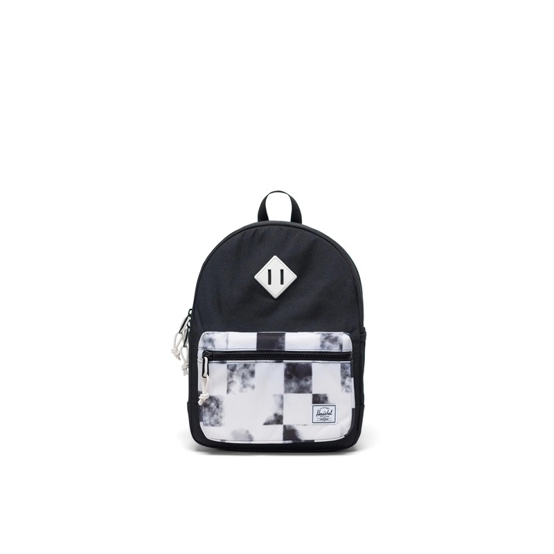 Herschel Heritage Kids Backpack-Black Distressed Checker