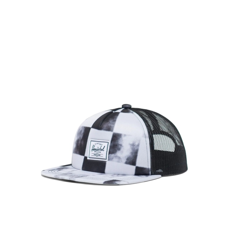 Herschel Kids Whaler Mesh Hat-Black Distressed Checker