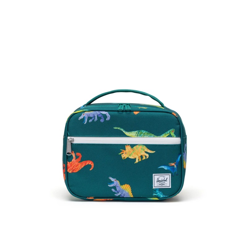 Herschel Little Pop Quiz Lunchbox-Aventurine Watercolor Dinos