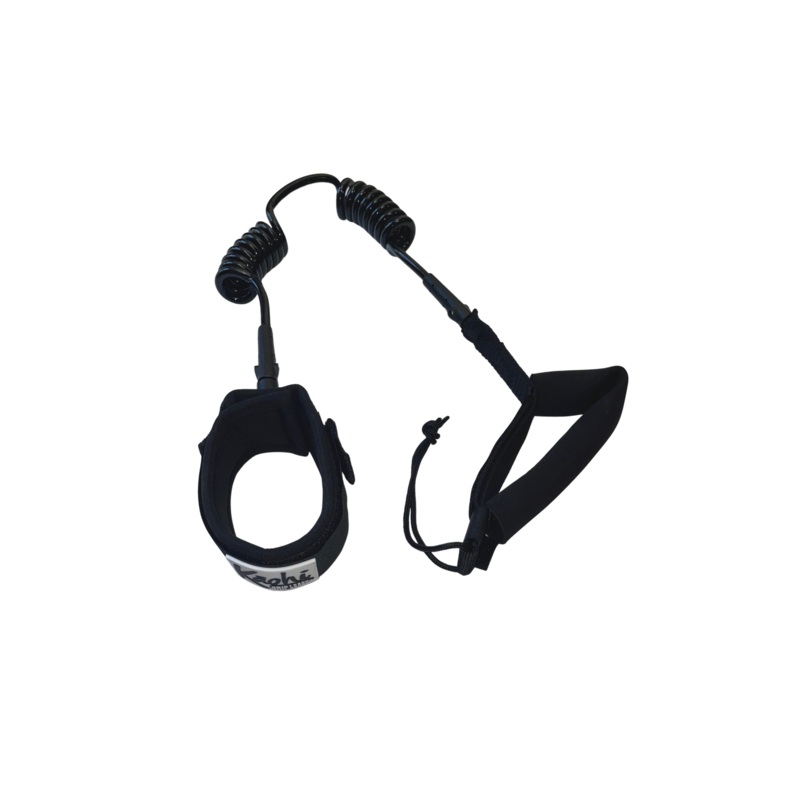 Kaohi Double Coil Calf Leash-Black-6′ x 8mm