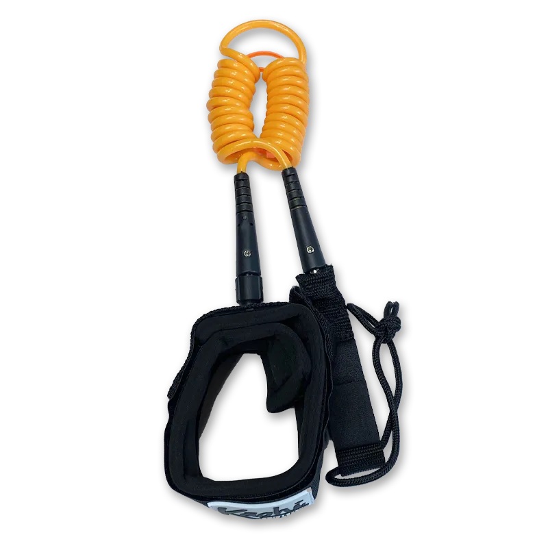 Kaohi Double Coil Calf Leash-Orange-6′ x 5.5mm