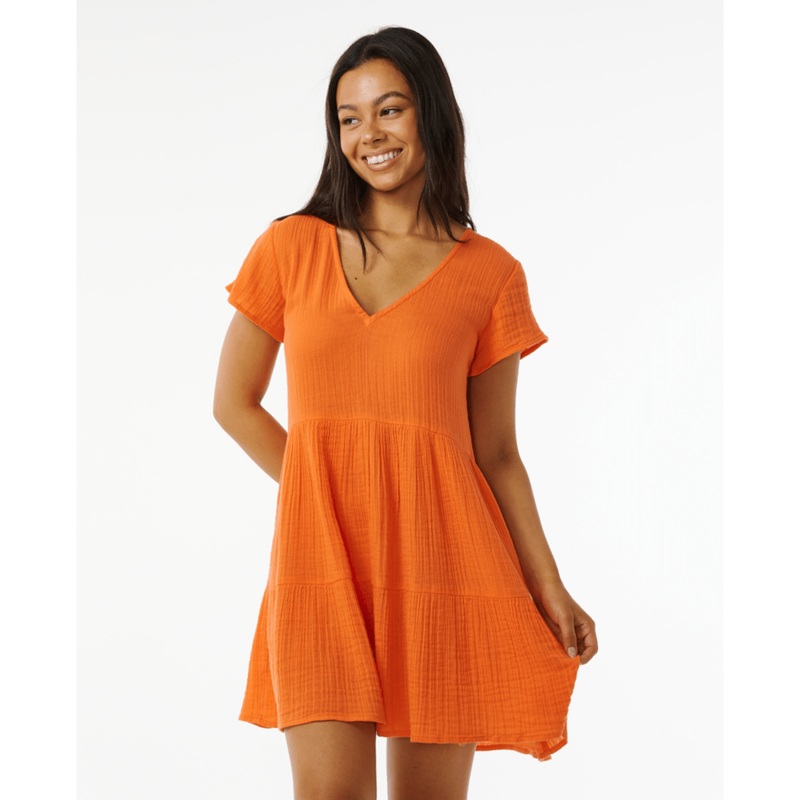 Rip Curl Premium Surf Dress-Bright Orange