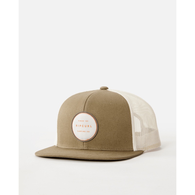 Rip Curl Routine Trucker Hat-Light Olive