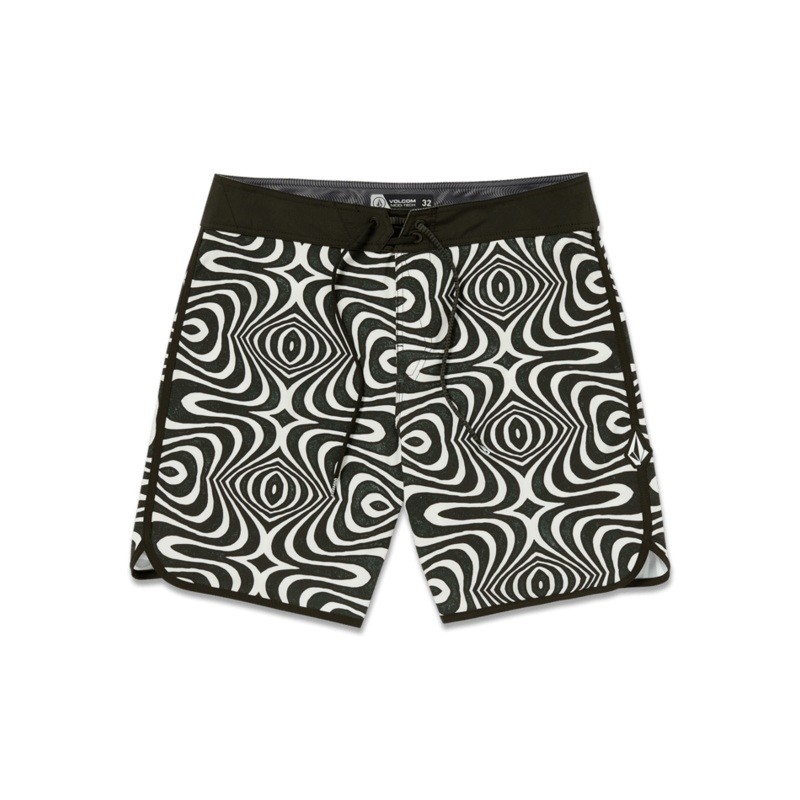 Volcom Lido Print Scallop Mod 19 Boardshorts-White