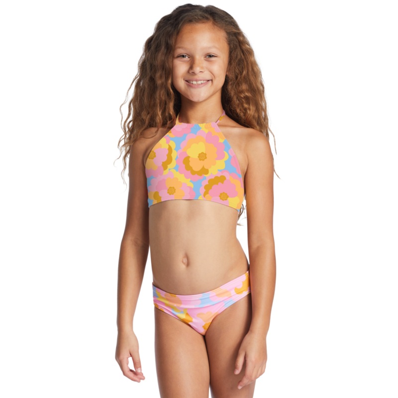 Billabong Bloom Baby High Neck Bikini-Multi