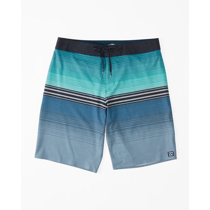 Billabong Boy’s All Day Heather Stripe Pro Boardshorts-Blue Haze