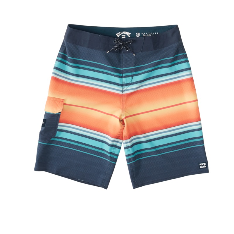 Billabong Boy’s All Day Stripe Pro Boardshorts-Navy