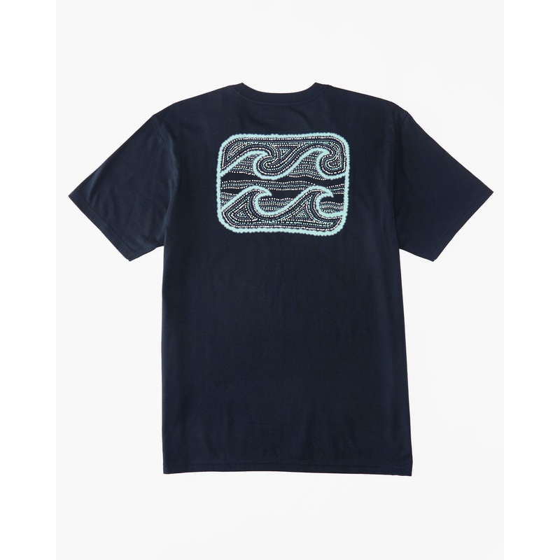 Billabong Boy’s Crayon Wave Tee-Navy