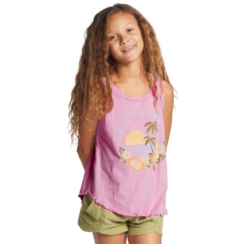 Billabong Dawn Patrol Tank-Pink Trails