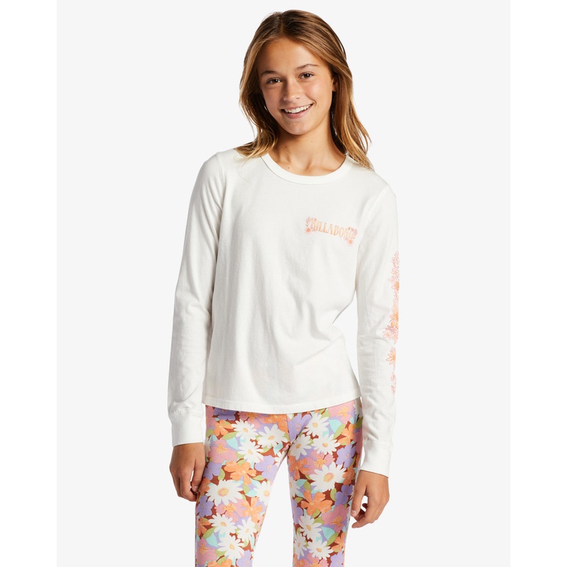 Billabong Love Blooms L/S Tee-Salt Crystal
