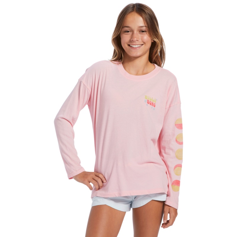 Billabong Morning Waves L/S Tee-Soft Pink