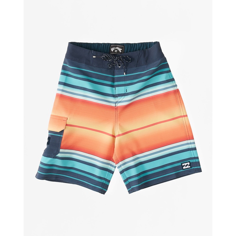 Billabong Toddler All Day Stripe Pro Boardshorts-Navy