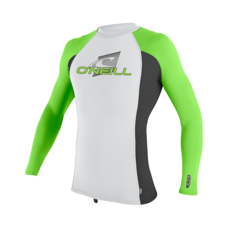 O’Neill Youth Premium Skins L/S Rashguard-Coolgry/Raven/Dglo