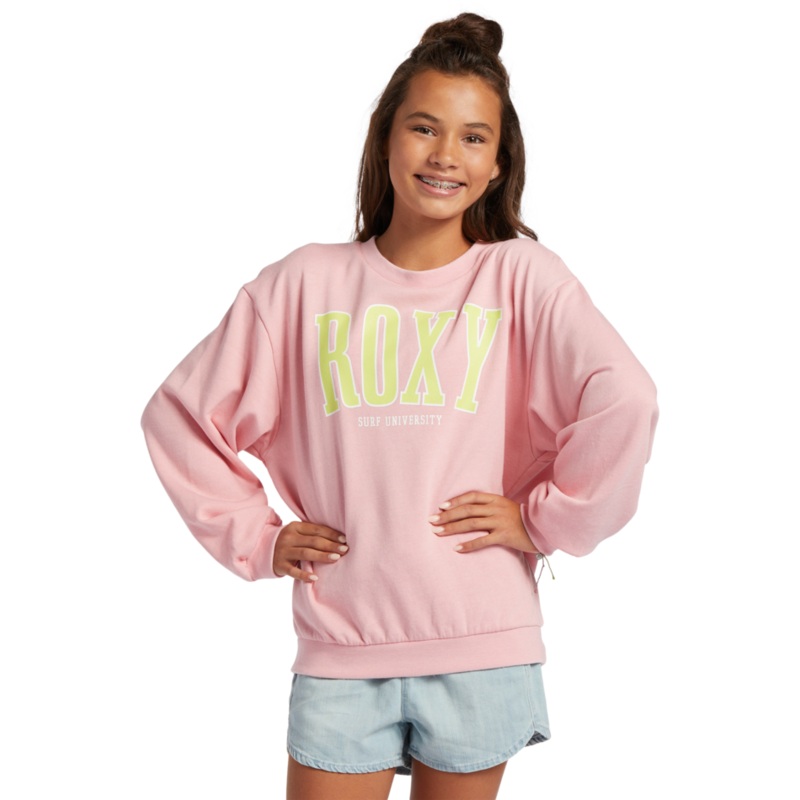 Roxy Butterfly Parade Sweatshirt-Candy Pink