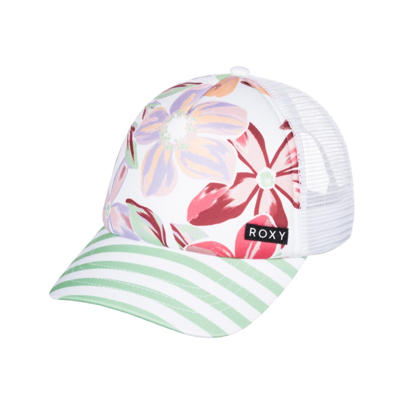 Roxy Honey Coconut Hat-Bright White Bayside Blooms
