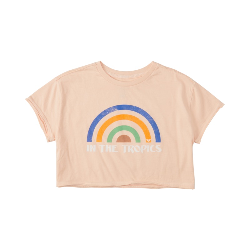 Roxy Rainbow Road Tee-Tropical Peach