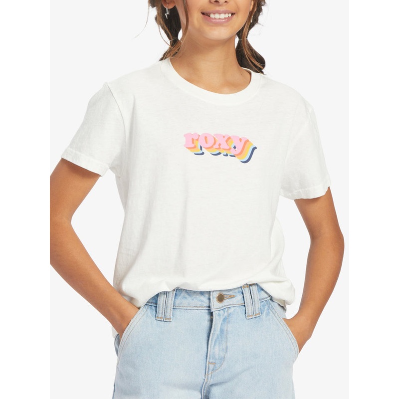 Roxy Retro Roxy Stack Tee-Snow White