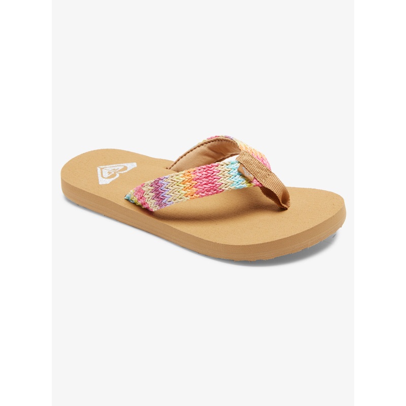 Roxy RG Porto Raffia Sandal-Pink/Raspberry