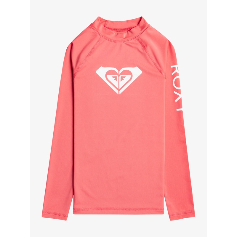 Roxy Whole Hearted L/S Rashguard-Sun Kissed Coral