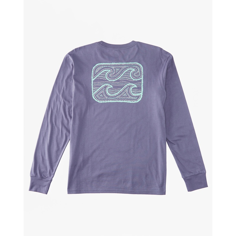 Billabong Crayon Wave L/S Tee-Dusty Grape
