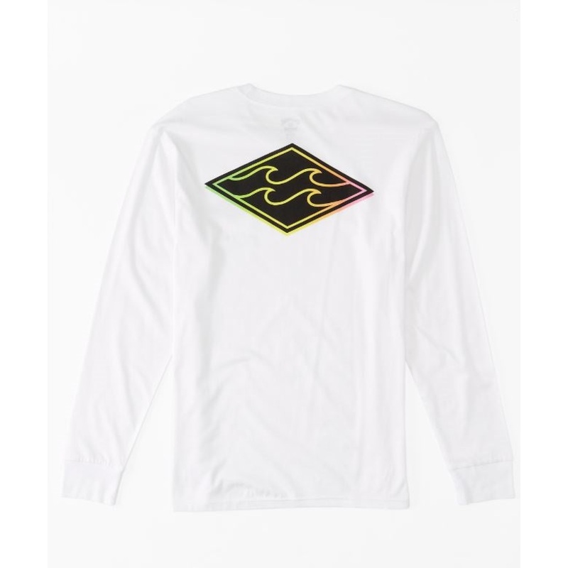 Billabong Crayon Wave L/S Tee-White