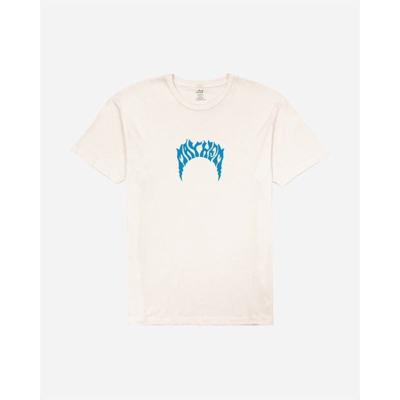 Lost Mayhem Bolts Vintage Dye Tee-Ivory