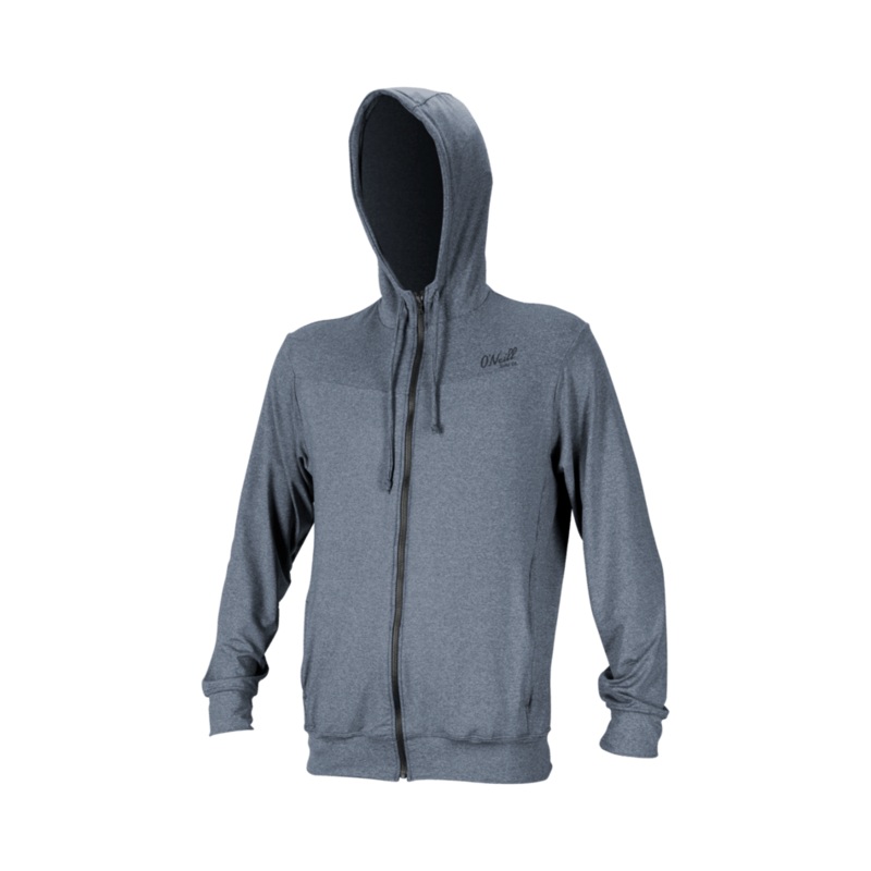 O’Neill Blueprint Full Zip L/S Hooded Sun Shirt-Smoke