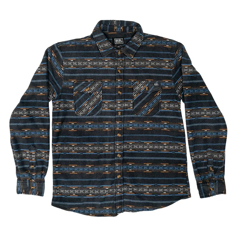 REAL Nevada L/S Shirt-Charcoal