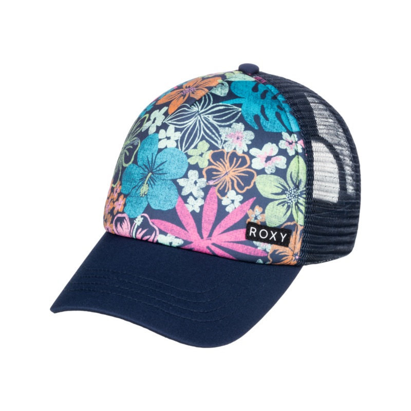 Roxy Honey Coconut Hat-Mood Indigo Tropical Rays