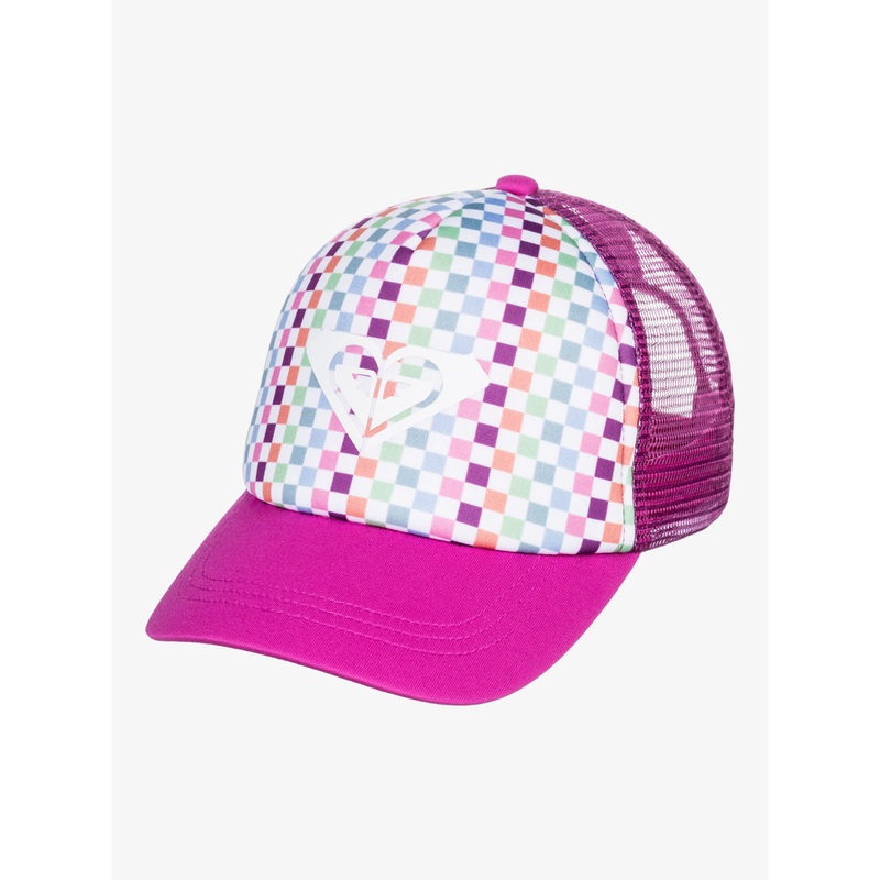 Roxy Sweet Emotions Hat-Bright White Check Check