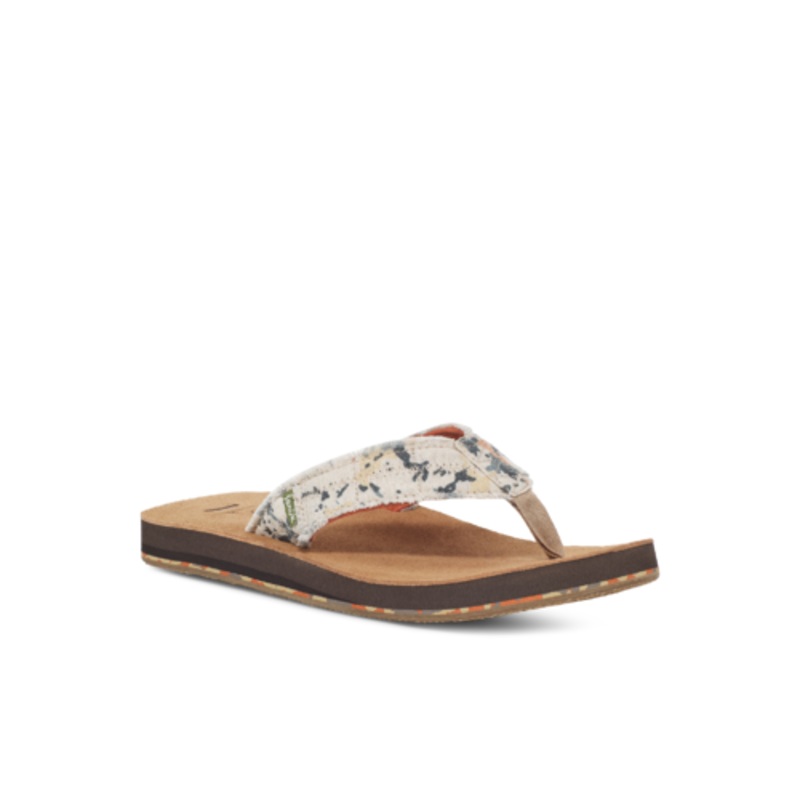Sanuk Fraid Not ST Donavon Sandal-Paint Splatter