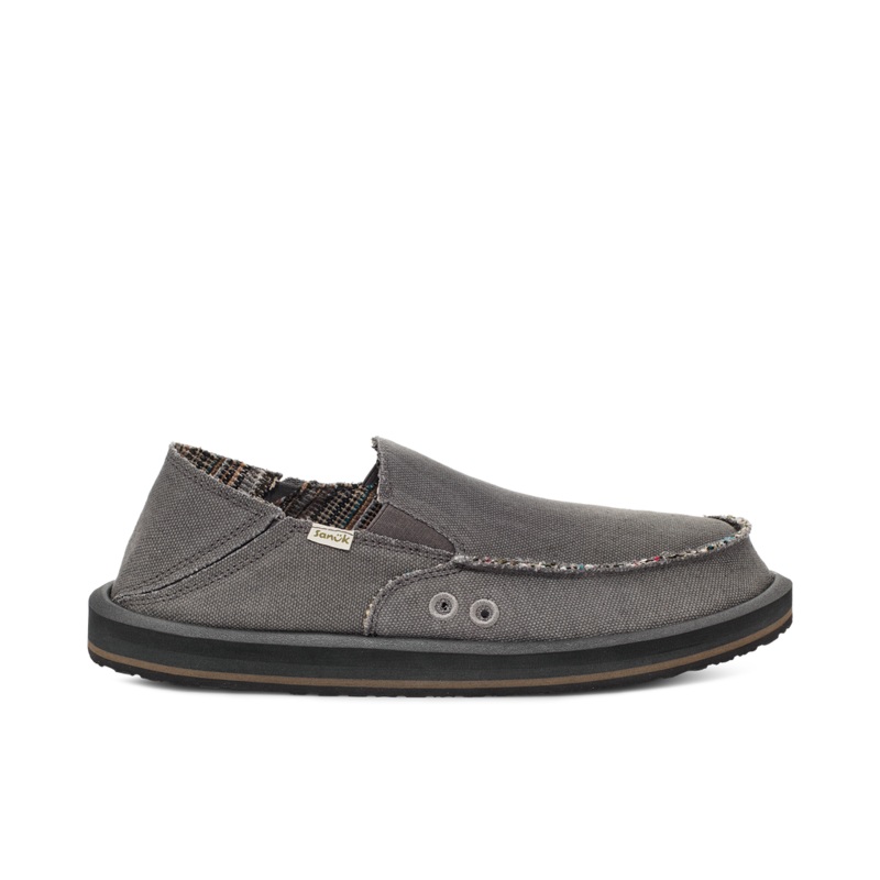 Sanuk Sidewalk Surfer ST Hemp Shoe-Grey