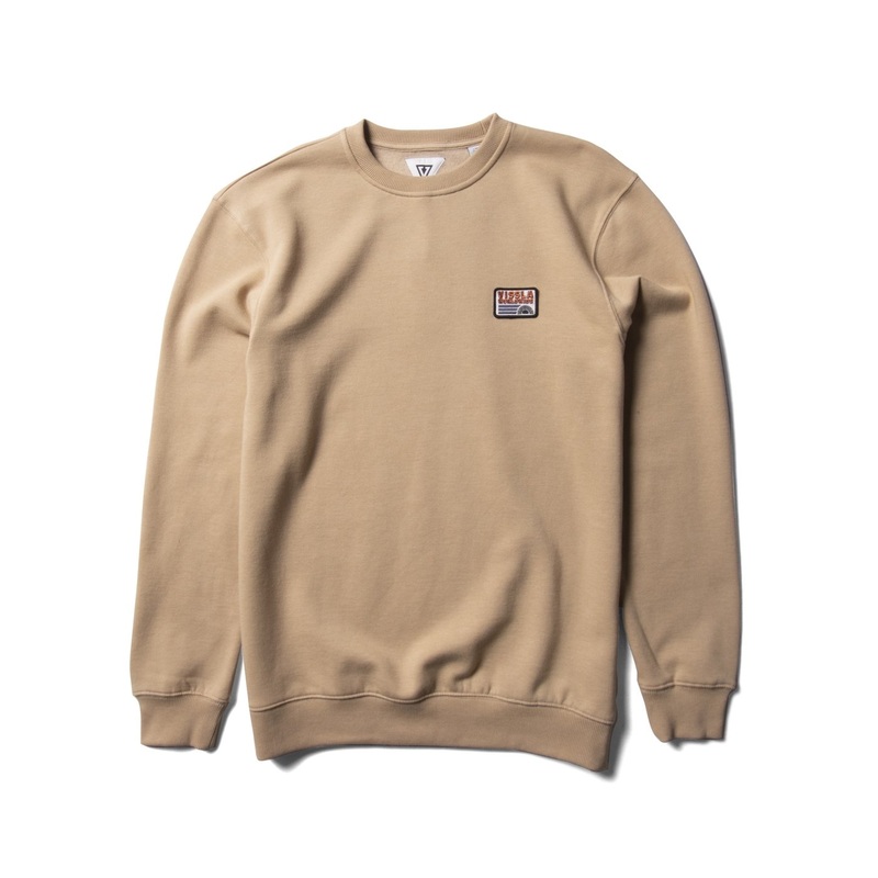 Vissla Solid Sets Eco Crew Sweatshirt-Dark Sand