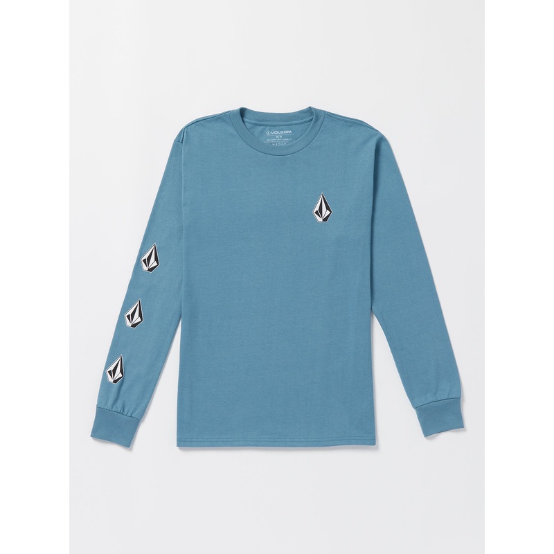 Volcom Iconic Stone L/S Tee-Indigo Ridge