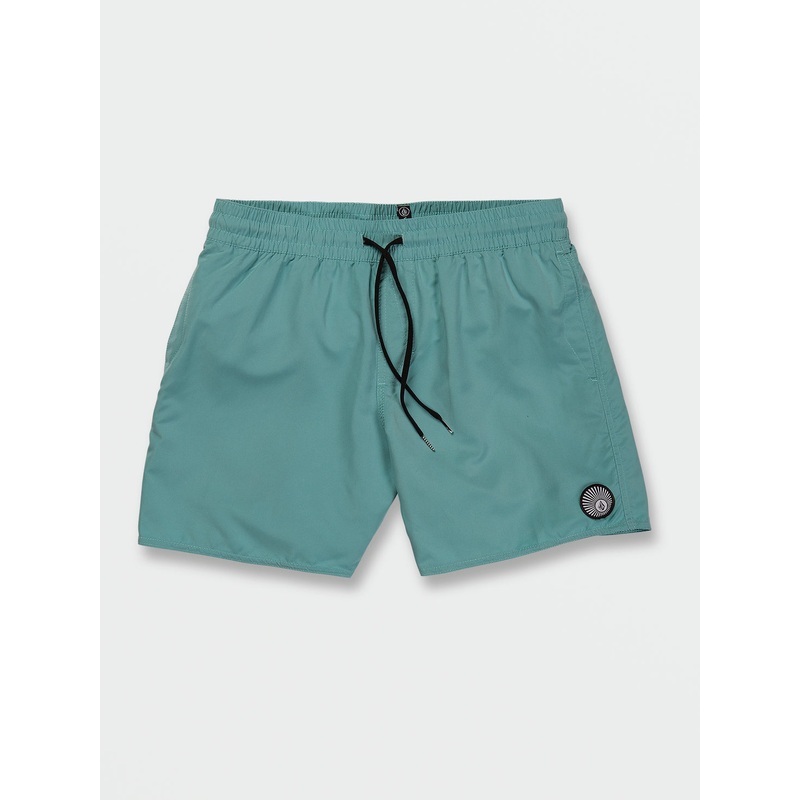 Volcom Lido Solid Trunk 16 Boardshorts-Coastal Blue