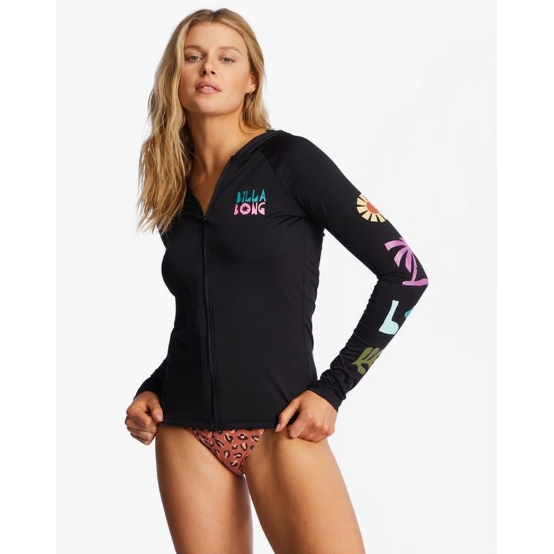 Billabong A/Div Hooded Rashguard-Black