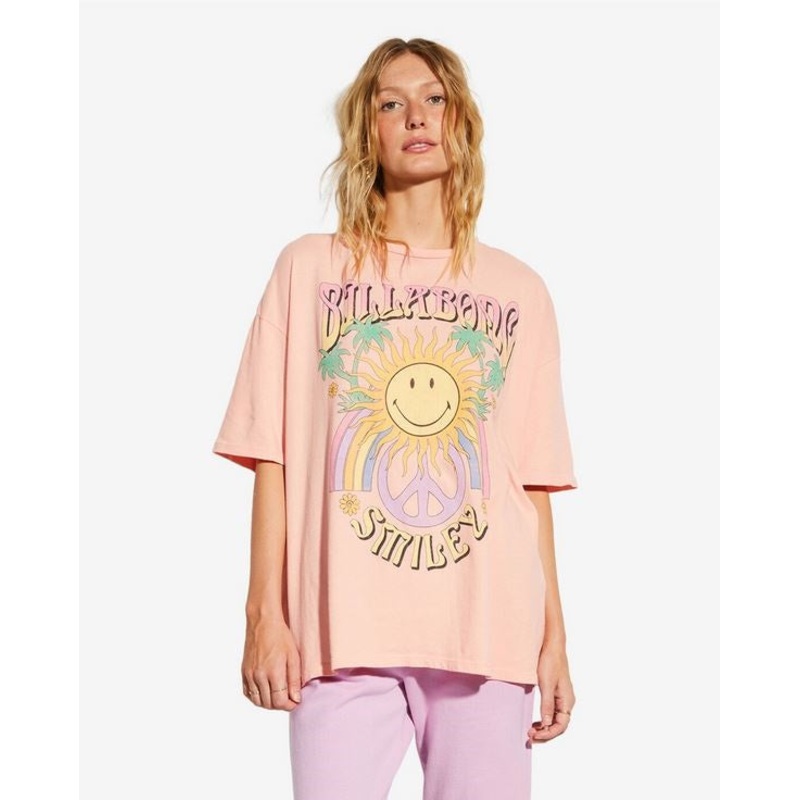 Billabong Smiley True Boy Tee-Peach Kiss