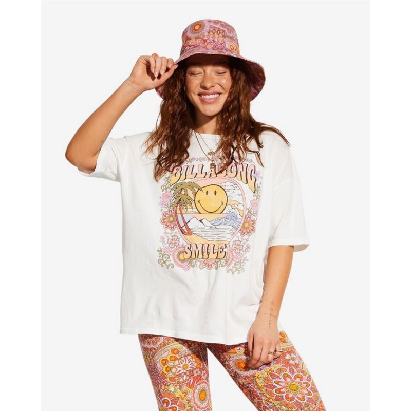 Billabong Smiley True Boy Tee-Salt Crystal