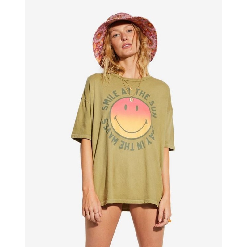 Billabong Smiley True Boy Tee-Split Pea