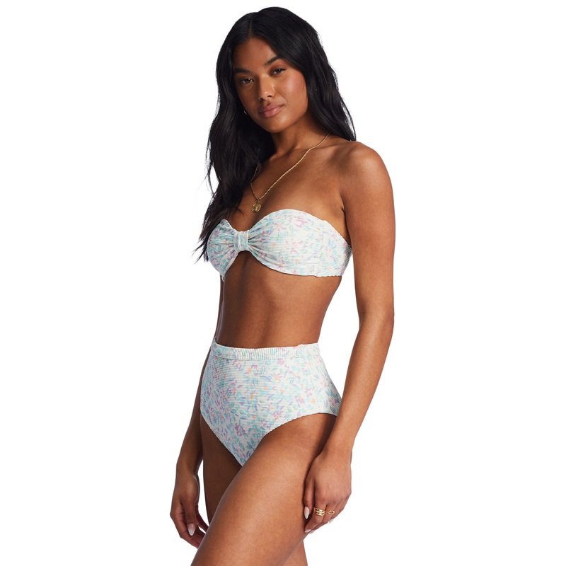 Billabong Sweet Oasis Tanlines Bandeau Top-Salt Crystal