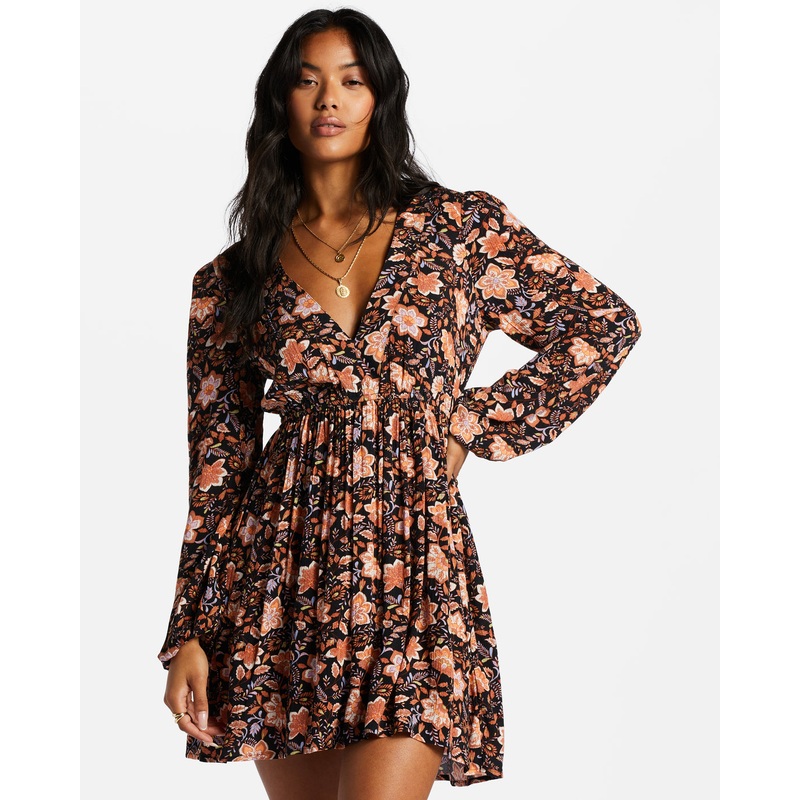 Billabong Sweetest Dream Dress-Black Pebble