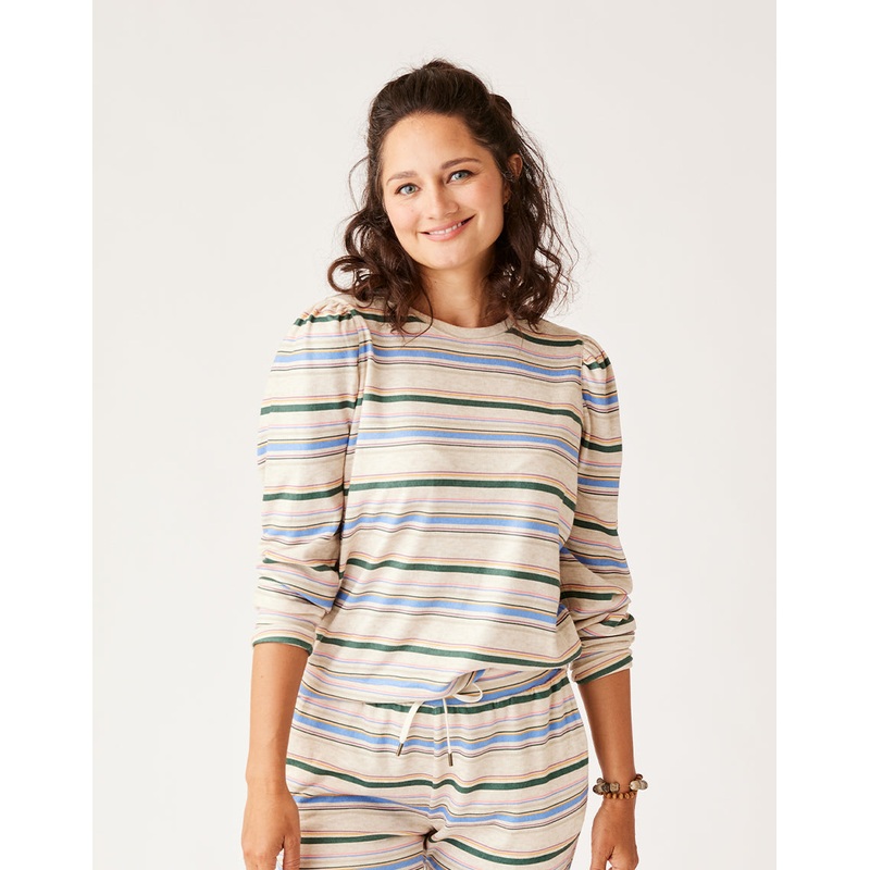Carve Designs Naomi Sweatshirt-Multistripe