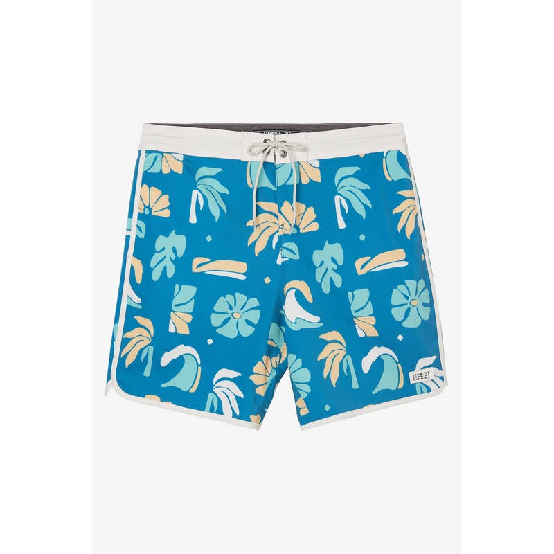 O’Neill Cruzer Scallop 18 Boardshorts-Bay Blue