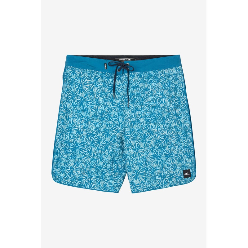 O’Neill Hyperfreak Mysto Scallop 19 Boardshorts-Bay Blue